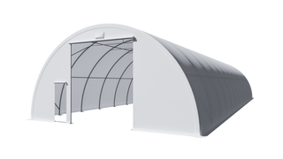 Gold Mountain Single Truss Round Storage Shelter W30'xL84'xH15' 4FT