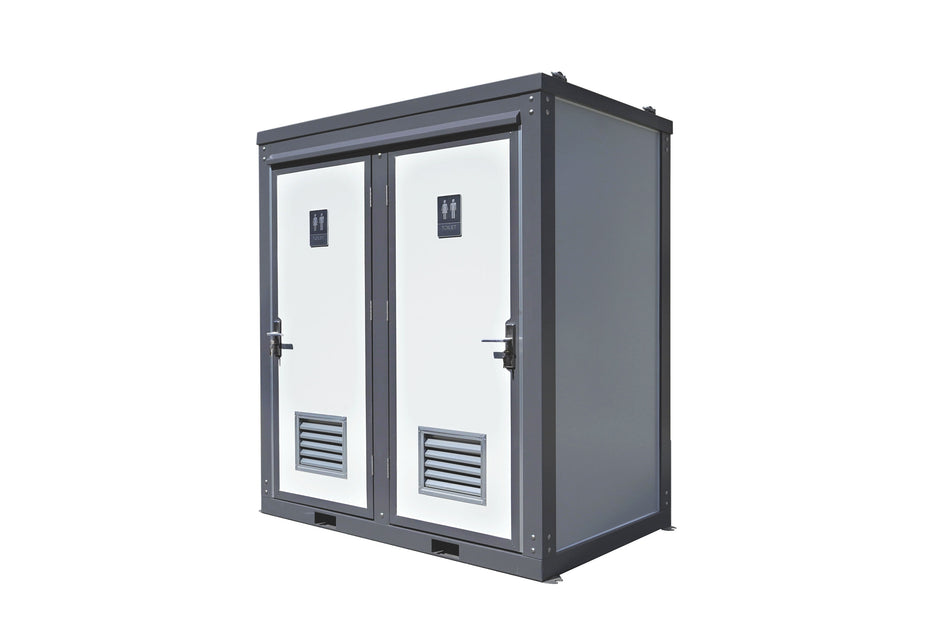 Bastone Portable Restroom 2 Private Toilet Stalls