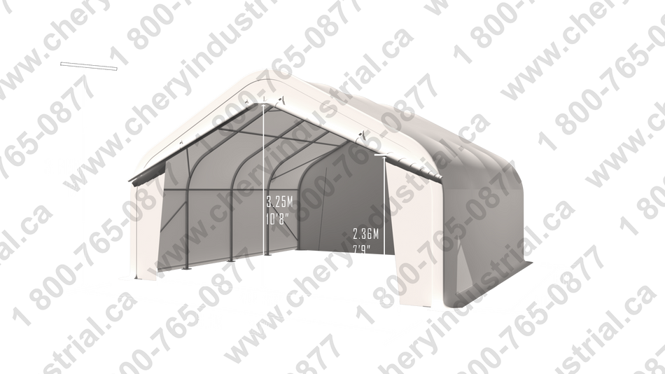 Gold Mountain Single Truss Peak Storage Shelter W20'xL20'xH12'