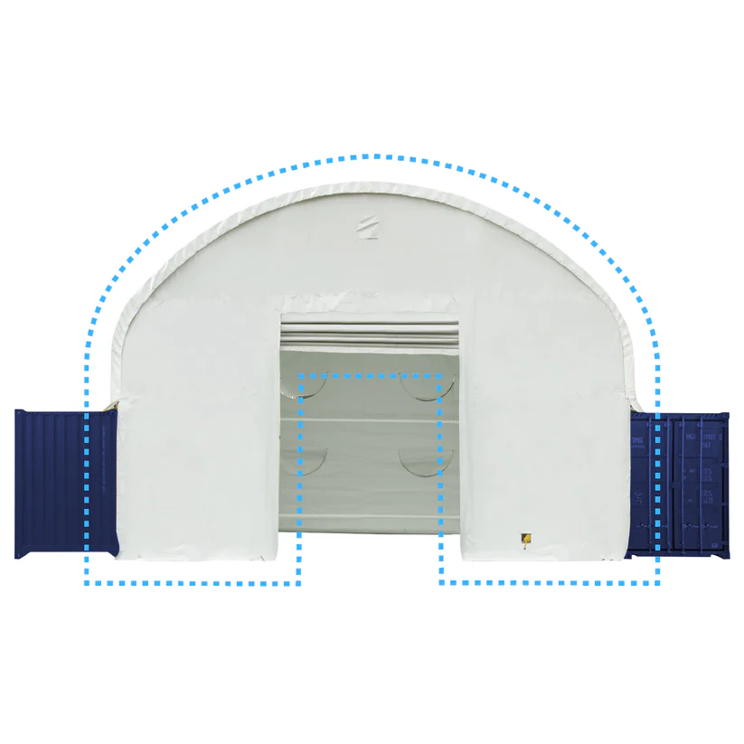 Endwall for Container Shelters - Front