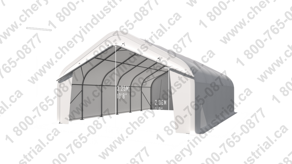 Gold Mountain Single Truss Peak Storage Shelter W20'xL30'xH12'