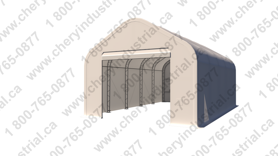 Gold Mountain Double Truss Peak Storage Shelter W20'xL33'xH16'