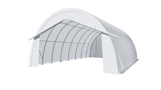 Gold Mountain Single Truss Round Storage Shelter W20'xL40'xH12'