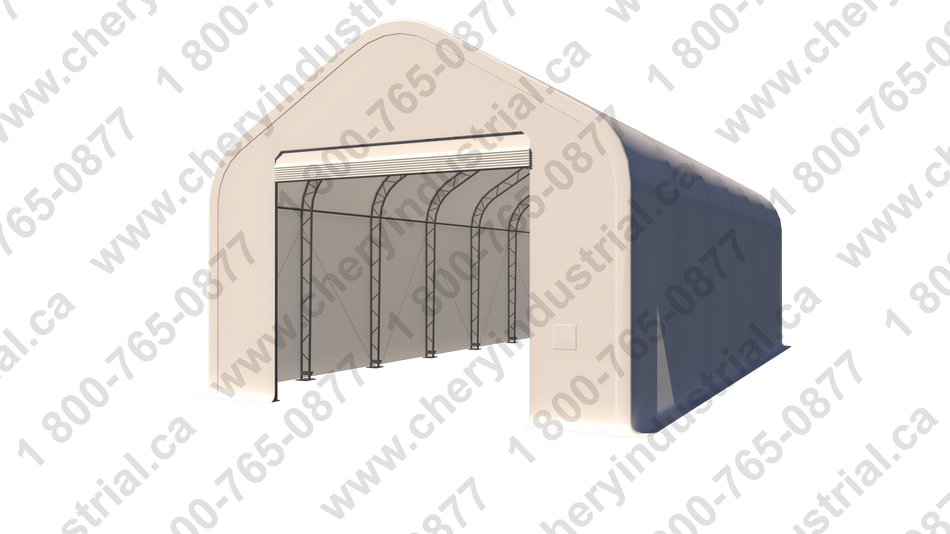 Gold Mountain Double Truss Peak Storage Shelter W20'xL40'xH16'