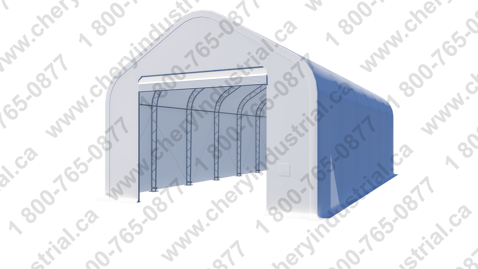 Gold Mountain Double Truss Peak Storage Shelter W20'xL40'xH16'