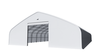 Double Truss Peak M Model Storage Shelter W60'xL120'xH27'