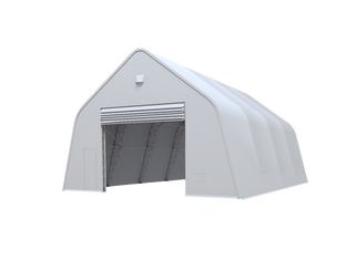 Double Truss Peak M Model Storage Shelter W20'xL40'xH16'