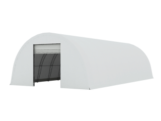 Double Truss Round M Model Storage Shelter W40'xL80'xH22'
