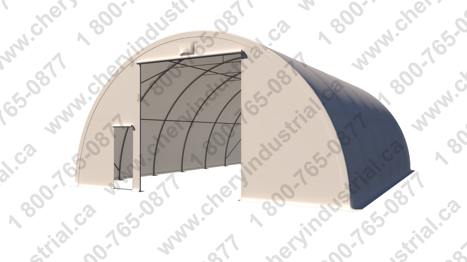 Gold Mountain Single Truss Round Storage Shelter W30'xL40'xH15'