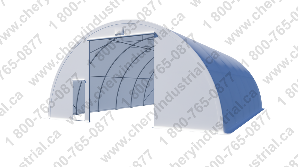 Gold Mountain Single Truss Round Storage Shelter W30'xL40'xH15'