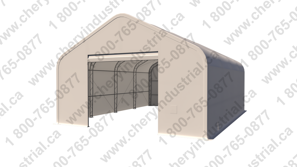 Gold Mountain Double Truss Peak Storage Shelter W30'xL40'xH20'