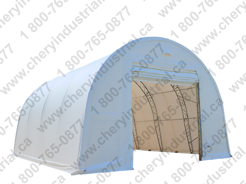 Double Truss Round M Model Storage Shelter W40'xL80'xH22'