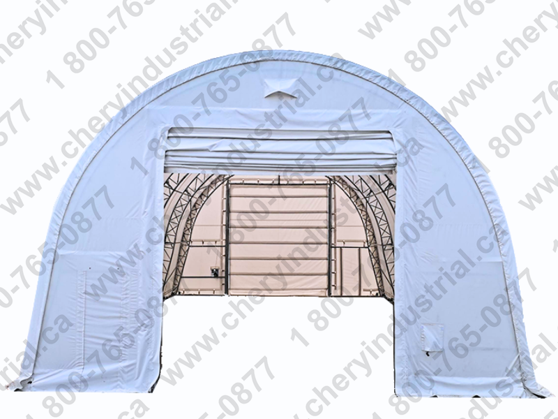 Double Truss Round M Model Storage Shelter W40'xL62'xH22'