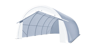 Gold Mountain Single Truss Round Storage Shelter W20'xL30'xH12'