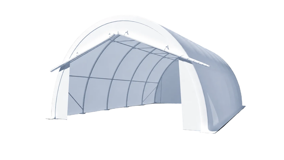 Gold Mountain Single Truss Round Storage Shelter W20'xL30'xH12'
