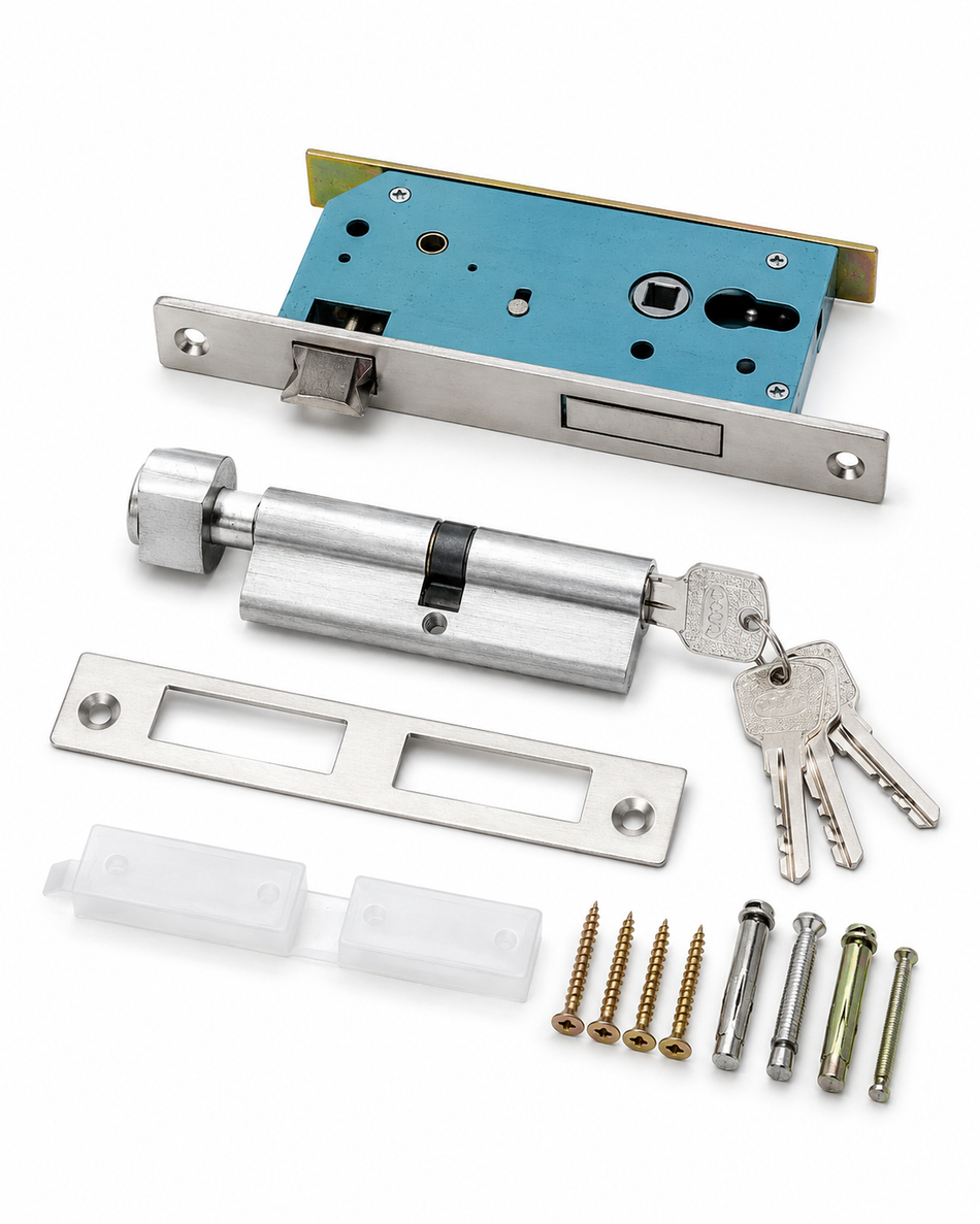 Restroom Door Right Lock Slim