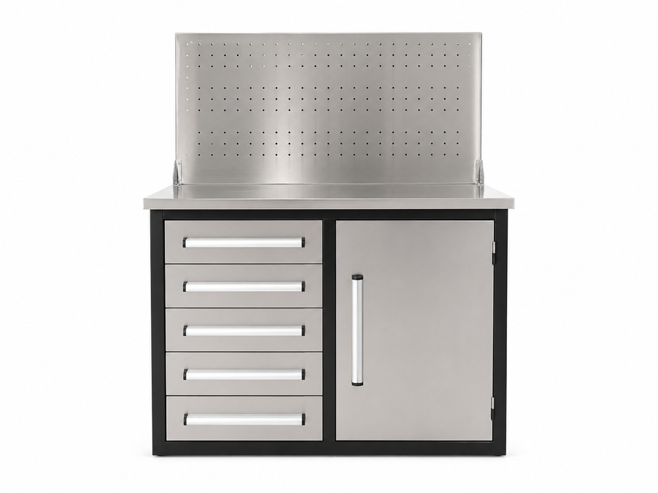 Steelman 3.5' Garage Cabinet Workbench (5 Drawers & 1 Cabinets)