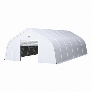 Double Truss Peak M Model Storage Shelter W40'xL60'xH22'