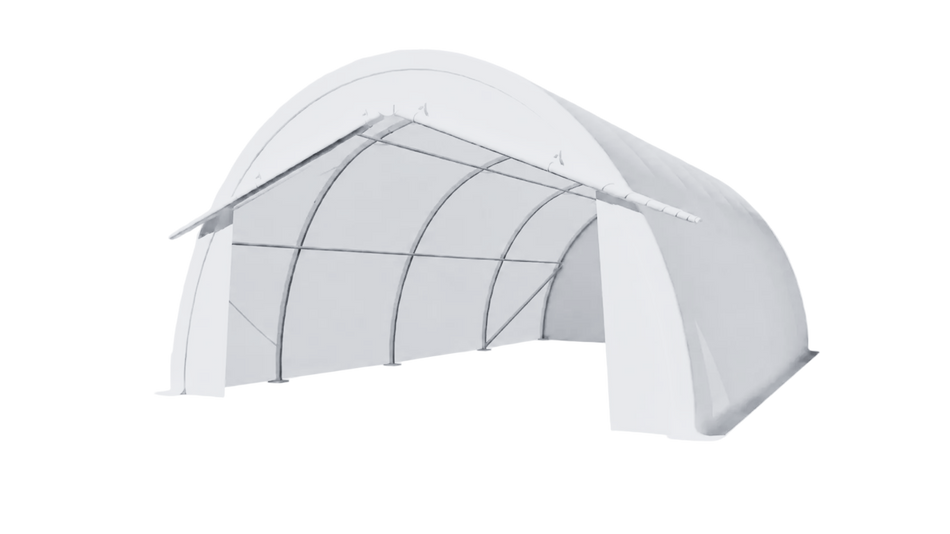 Gold Mountain Single Truss Round Storage Shelter W20'xL20'xH12'