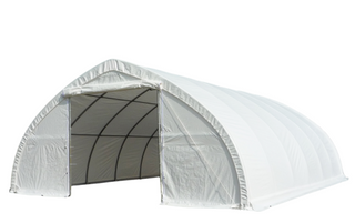 Gold Mountain abri d’entreposage à ferme simple et toit en pointe avec murs en arche W30' × L65' × H15'