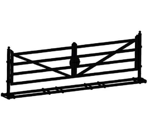 Greatbear Barrière d'allée en métal pour ferme 20 pi TM18-NCB