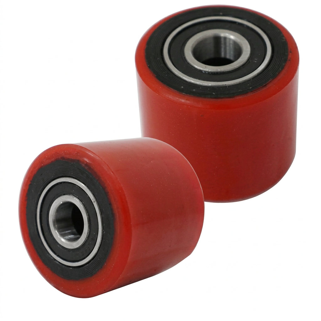 Xilin red polyurethane load wheel 74 x 93 mm part 21312000142