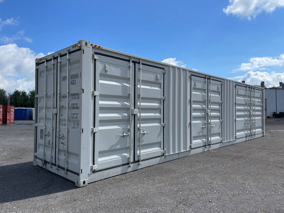 40ft High Cube Container with 3 Side Doors