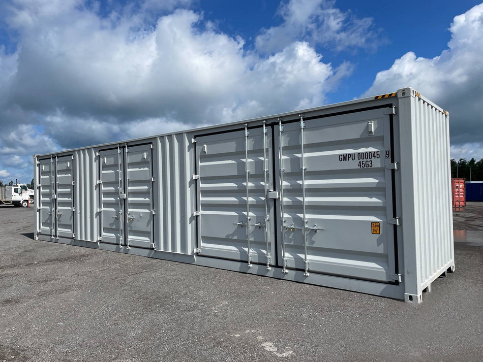 40ft High Cube Container with 3 Side Doors