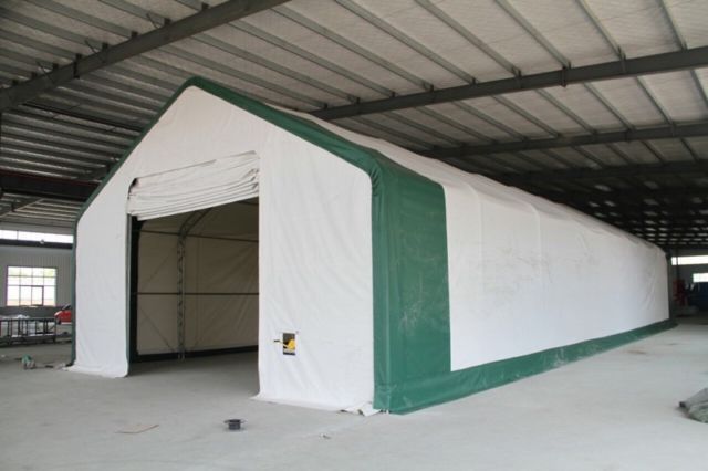 Gold Mountain Double Truss Peak Storage Shelter-W40'xL60'xH21'