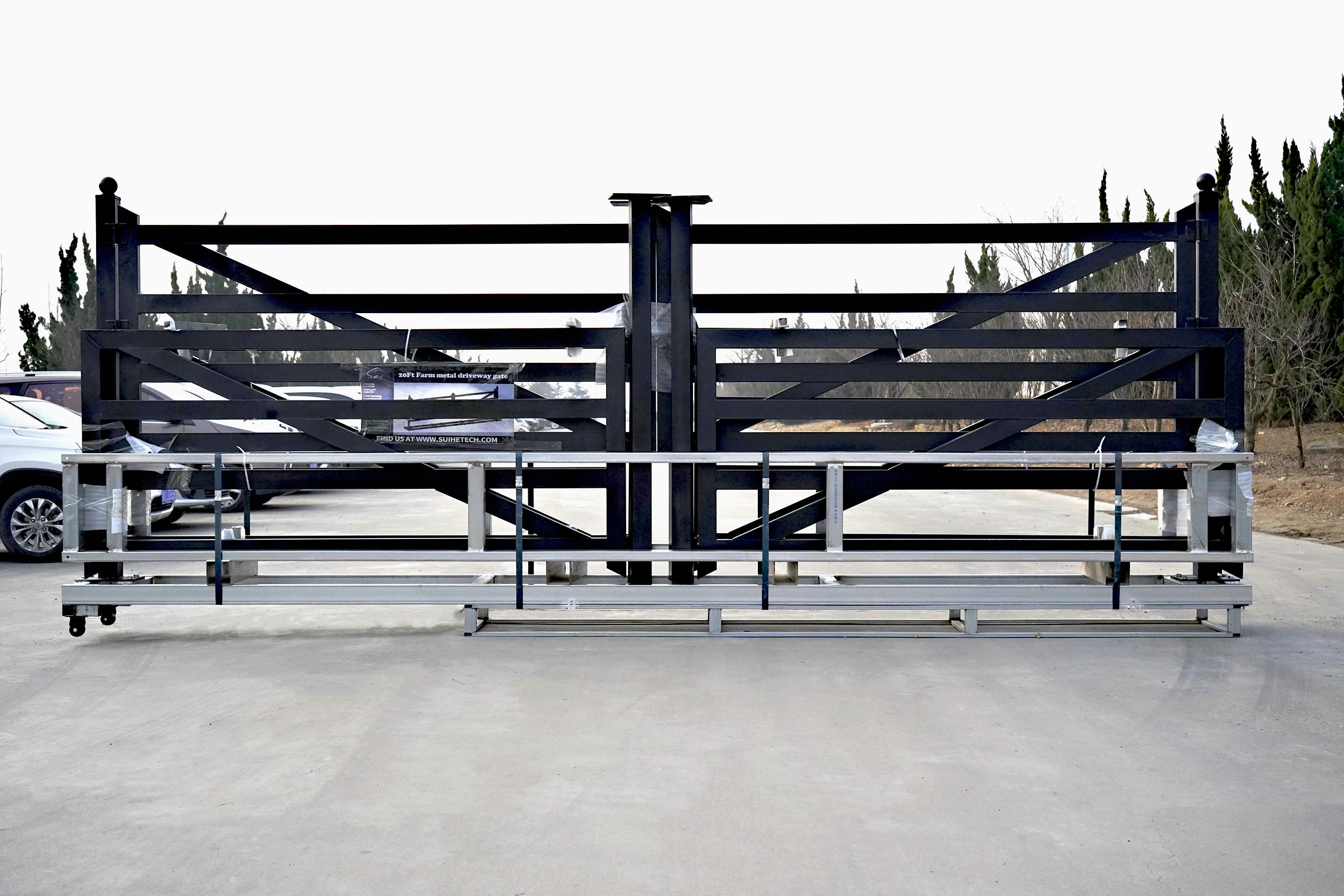 Greatbear 20' Farm Metal Driveway Gate TM18-NCB – Chery Industrial